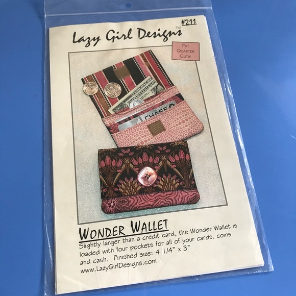 Wallet sewing pattern and instructions - Picture 1 of 2